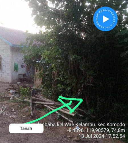 Tanah dan rumah Siap Huni Lokasi didepan Dermaga Pelindo 3 rangko