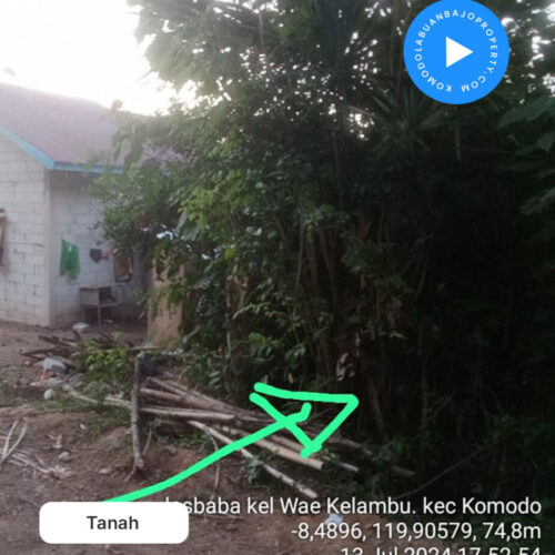 Tanah dan rumah Siap Huni Lokasi didepan Dermaga Pelindo 3 rangko